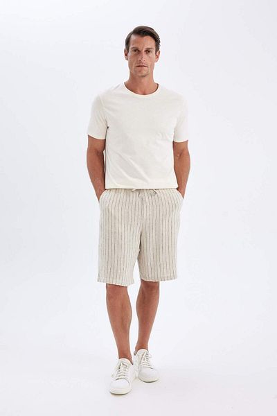 DeFacto Relax Fit vászonnemű kevert nyári bermuda rövidnadrág C1240AX24SM