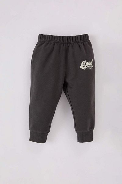 DeFacto Baby Boy 2 Piece Set Crew Neck Printed Sweatshirt Elastic Waist Sweatpants D0724A524Wn