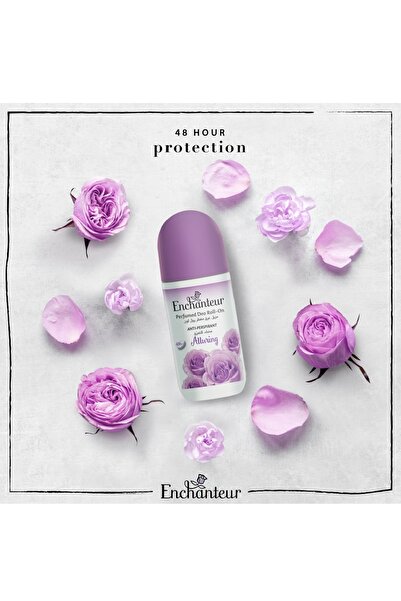 ENCHANTEUR Alluring Perfumed Deo Roll On for Women – 50ml Long-Lasting Fragrance