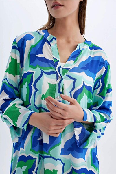 DeFacto Plážové šaty se vzorem Regular Fit-Fall in Love D0452AX24SM