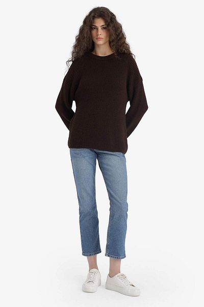DeFacto Regular Fit Crew Neck Sweater H6905Az25Wn