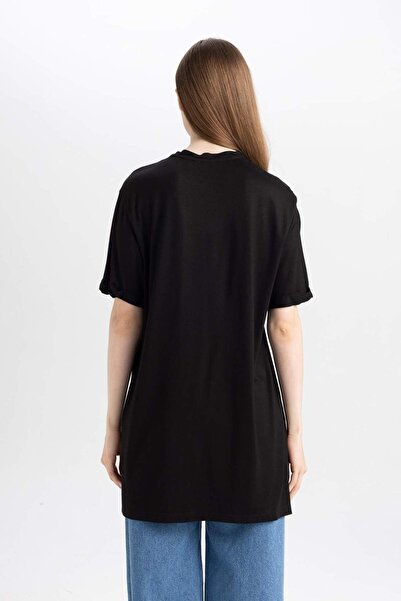 DeFacto 2er-Pack kurzärmlige T-Shirts mit Rundhalsausschnitt D5479axns