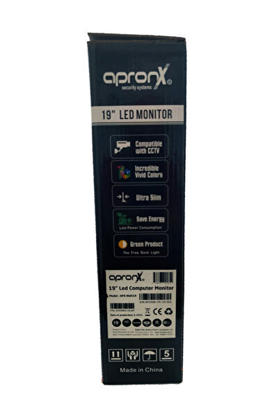 APRONX apx-nws19 19" Led 900p Vga+Hdmi+Ses Monitor
