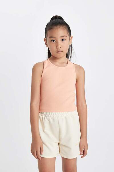 DeFacto Kız Çocuk Bisiklet Yaka Basic Düz Atlet D0877A824HS