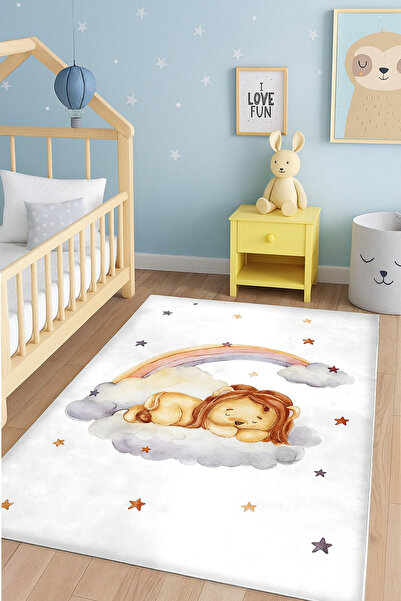 Bebişim Halı Sevim Aslan Bambu Bebek Çocuk Odası Halısı