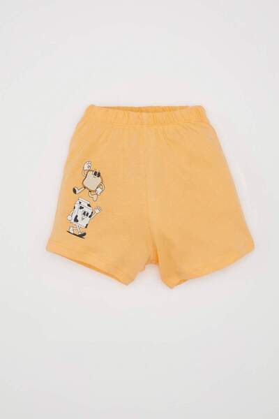 DeFacto Erkek Bebek Pijama Takımı Penye Baskılı Kısa Kollu Üst Şort C5195A524HS