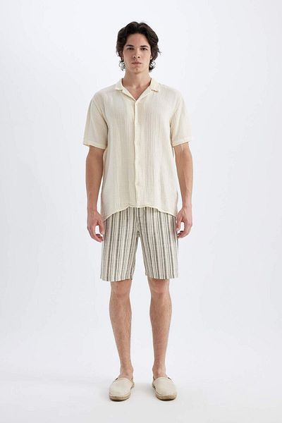 DeFacto Regular Fit Baumwolle Bermuda Shorts D2056AX24HS