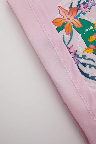 DeFacto Baby Girl 2 db-os szett Disney Princess fésült pamut nyakú rövid ujjú póló rövidnadrág C8641A524SM