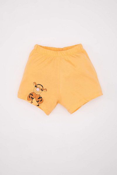 DeFacto Disney Winnie The Pooh Baby Boy Pajama Set - Short Sleeve Shorts, Combed C5202a524hs