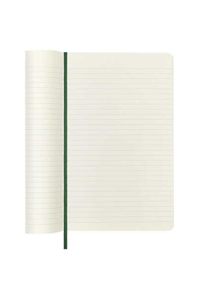 Moleskine Striped Myrtle Green Notebook L Size Soft Cover
