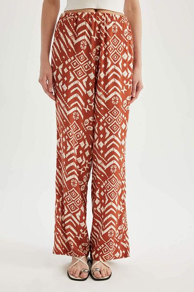 DeFacto D4631AX24HS Patterned Regular Fit Trousers