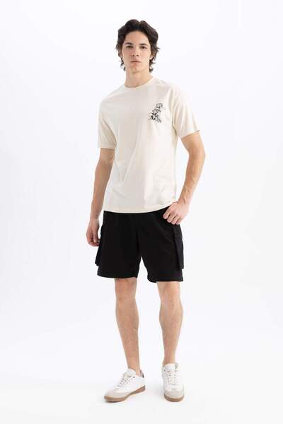 DeFacto Μπλουζάκι με κοντό μανίκι SpongeBob Regular Fit Crew C5997AX24HS