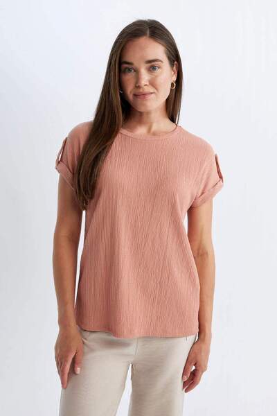 DeFacto Футболка з коротким рукавом Regular Fit Tisort D3198AX24HS