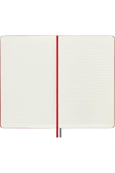 Moleskine Lg Çizgili Kalın Kırmızı Defter L Boy Sert Kapak