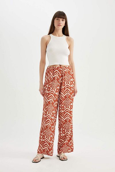 DeFacto D4631AX24HS Patterned Regular Fit Trousers
