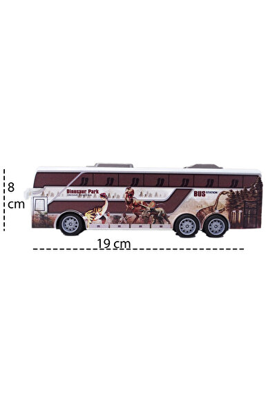 Salamandra SALAMANDRA KIDS® Plastic Toy Bus with Full Function Remote Control, White/Brown