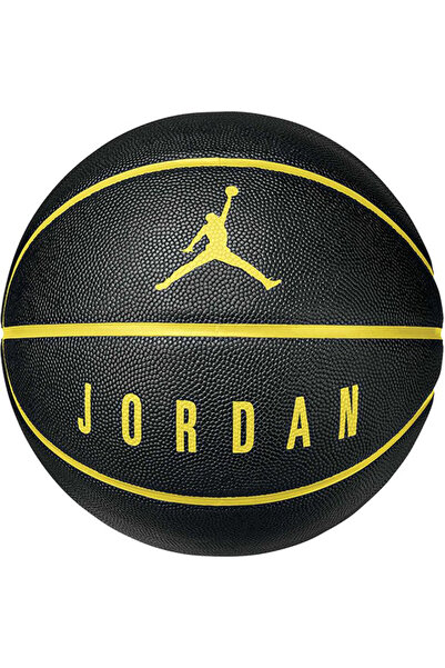Nike Siyah JORDAN ULTIMATE 8P Siyah-Altın Unisex Basketbol Topu Pompa dahil d...
