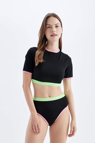 DeFacto Fall In Love Regular Fit Surf Bikini Bottom D1085axns