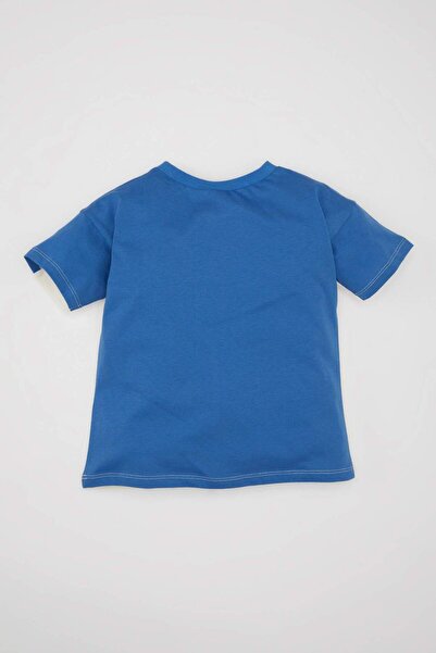 DeFacto Μπλουζάκι με κοντό μανίκι με στάμπα για αγόρι D1475A524SM