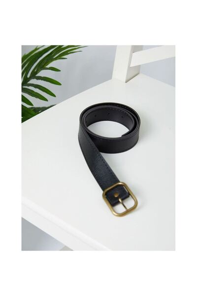 VELLICHOR Curea din piele artificială - negru bronzat-