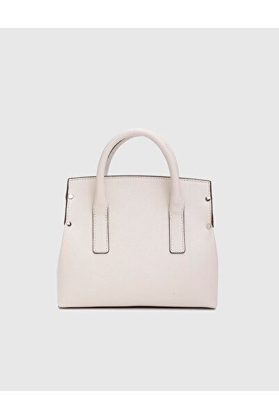 İLVİ Lazare Deri Ekru Kadın El Çantası