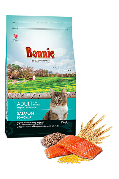 Bonnie Somonlu Kedi Maması 1,5 Kg