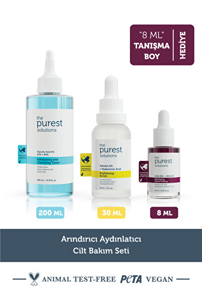 The Purest Solutions Arındırıcı Aydınlatıcı Cilt Bakım Seti