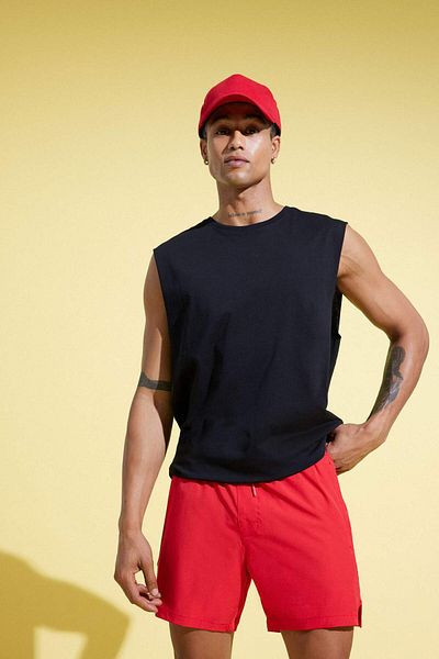 DeFacto Defactofit Boxy Fit Crew Neck Sports Tank Top A1821Ax24Hs