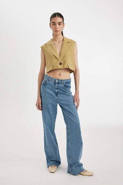 DeFacto Vestă Crop Blazer D1199AX24SM