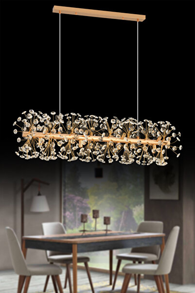 İstanbul Avize İstanbul Avize Maria Gold Yemek Masası Lüx Modern Avize