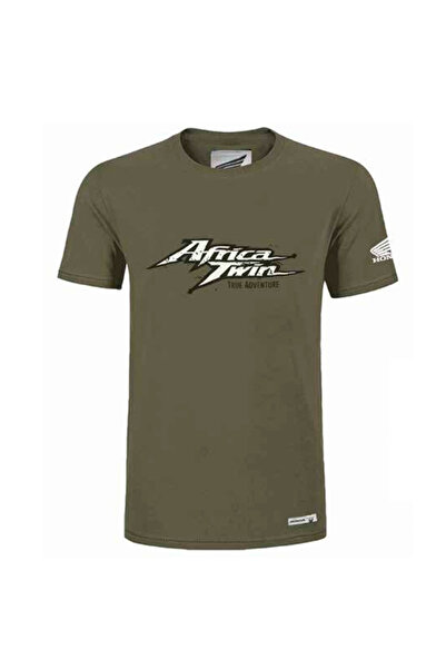 Honda Africa Twin Haki T-Shirt - HNDA Sağlam