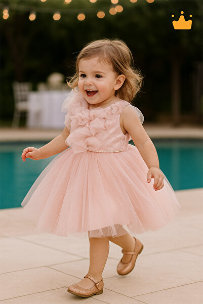 MİNİMONY 1-5 ετών Πέτρινο τούλι Ειδικού Σχεδιασμού Πίσω Λεπτομερής Κοριτσίστι...