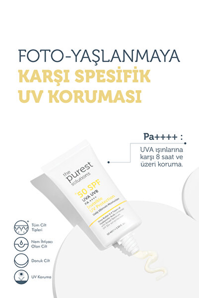 The Purest Solutions Nemlendirici Etkili Güneş Kremi Cilt Bakım Seti: 50 ml + 15 ml Tanışma Boy Blemish Defense