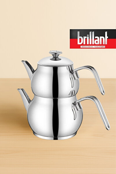 Brillant Petra Indüksiyon Tabanlı Aile Boy Çelik Çaydanlık