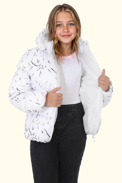 freemen Спортивний куртка - білий, знімний капюшон, водо- та вітронепроникний, з кишенями, куртка, пальто та парка