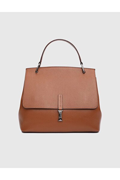 İLVİ Aires Hakiki Floter Deri Taba Kadın El Çantası