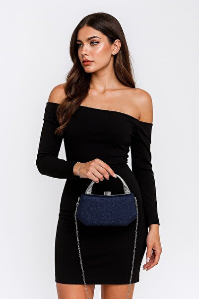 Famels Geantă pentru rochie de seară albastru bleumarin Geantă pentru rochie ...