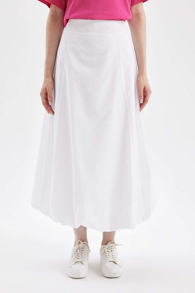 DeFacto Balloon Fit Poplin Maxi Hijab Skirt C8936Ax24Sm