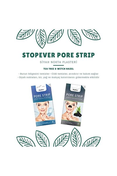 StopEver Pore Strip Siyah Nokta Plasteri 1 Paket 6 Adet Plaster
