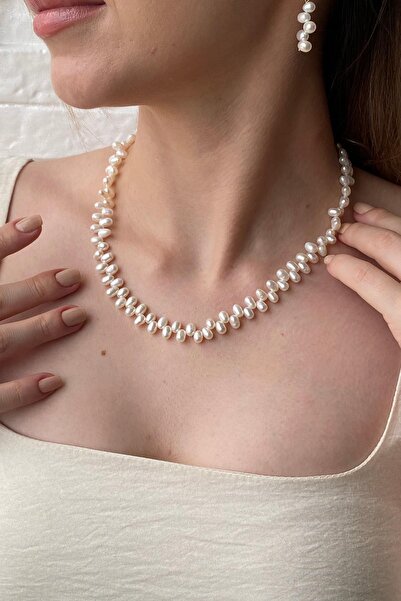 Birinci 14 Ayar Altın 5 mm Barok Doğal İnci Kolye