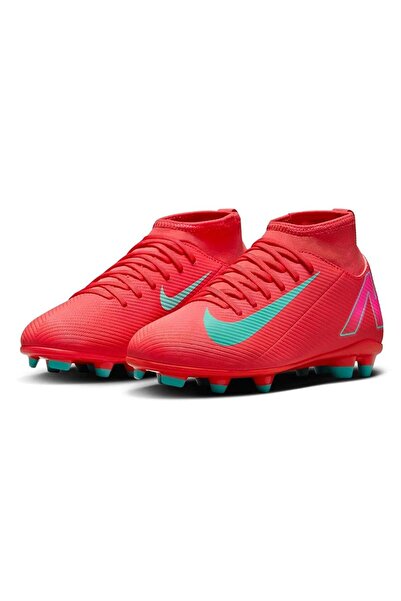 Nike Jr. Mercurial Superfly 10 Club Fg/Mg Youth Multi Ground Football Boots Red - Turquoise (Slim Fit)
