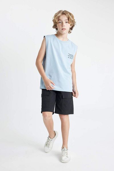 DeFacto Boy's Cargo Fit Parachute Shorts C2986A824Sm