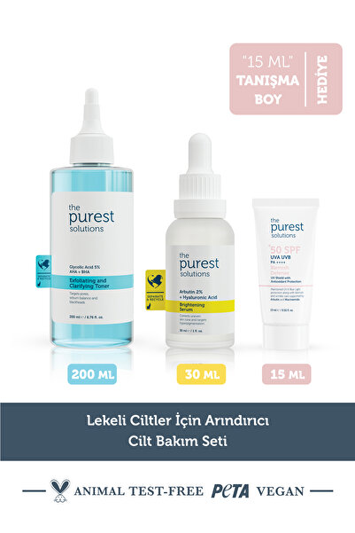 The Purest Solutions Lekeli Ciltler İçin Arındırıcı Cilt Bakım Seti