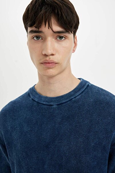 DeFacto Relax Fit Crew Neck Thessaloniki Fabric Short Sleeve T-Shirt C7332Ax24Sm