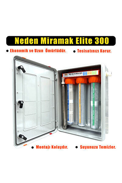 MİRAMAK Elite Serisi 300 Manyetik Kireç Önleme ve Maxi Filtreleme Sistemi