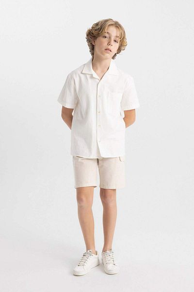 DeFacto Boy's Linen Look Shorts D1513A824Hs