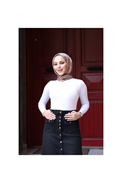 VELLICHOR Καμπαρντίνα με κουμπιά και τσέπη Hijab Μαύρη