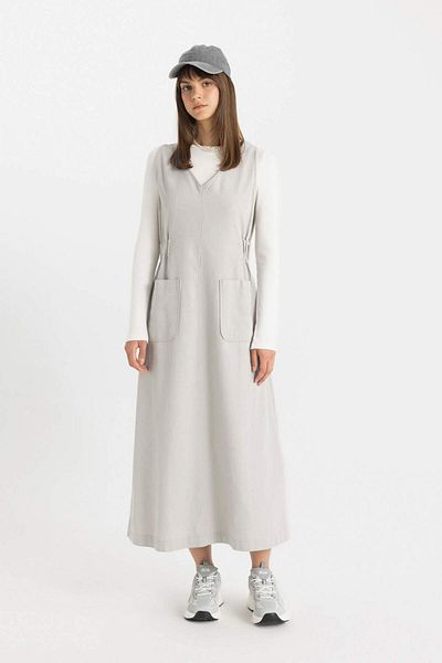 DeFacto C9684AX24SP Model Regular Fit Gabardine Dress