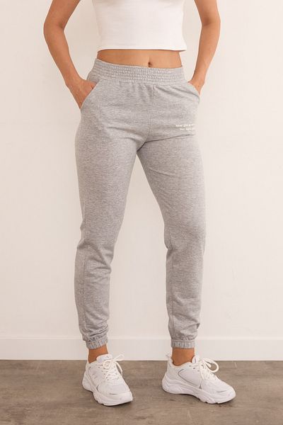 Fulla Moda Text Printed Jogger Sweatpants - Elastic Waist