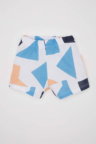DeFacto Baby Boy 2Pcs Set Patterned Short Sleeve T-Shirt Elastic Waist Shorts D1509A524Sm